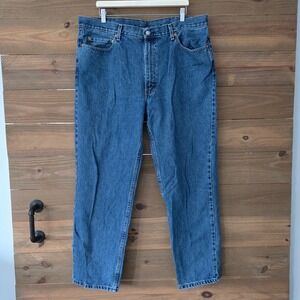 Levis 550 Relaxed Fit Tapered Leg Blue Denim Jeans Mens 40x32
